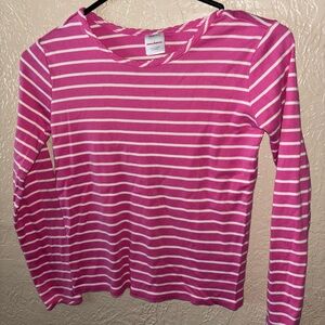 Hanna Andersson Pink and White Striped Top